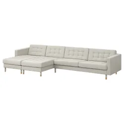IKEA LANDSKRONA(794.353.25) 5-місний диван, з шезлонгом Gunnared / бежевим деревом