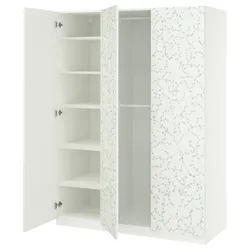 IKEA PAX / LINNABERG(095.727.02) Комбінація гардеробу, білий/візерунок
