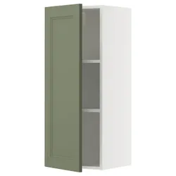 IKEA METOD(695.172.70) настінна шафа з полками, Biały/axstad gria -green
