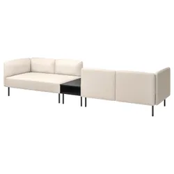 IKEA LILLEHEM(495.362.36) 4-OS-диван-модуль з бічним столом, Vissle Beige/Metal