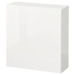 IKEA BESTÅ(694.296.69) комбінування навісних шаф, білий / Selsviken глянцевий / білий