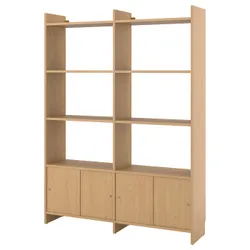 IKEA LÅDMAKARE(195.646.74) поєднання з розсувними дверима, з 6 поличками/імітом. дуб