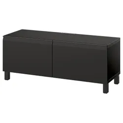 IKEA BESTÅ(995.687.48) Телевізійна лавка з дверима, Czarnybrowz/hammarsmed/stustbarp антрацит