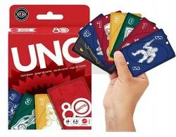 КАРТКОВА ГРА UNO 80-річчя Mattel, оригінальні культові картки, сімейна гра FGK30