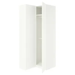 IKEA PAX / FORSAND(196.027.65) кутова шафа, білий/білий