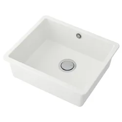 IKEA KILSVIKEN(095.792.18) вбудована раковина, 1 камера, Білий/кварцовий композит