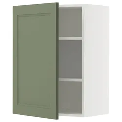 IKEA METOD(695.182.84) настінна шафа з полками, Biały/axstad gria -green