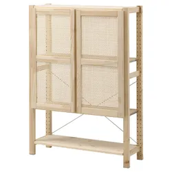 IKEA IVAR(394.034.73) книжкова шафа з дверцятами, сосна