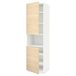 IKEA METOD (094.578.63) шоста висока мікро 2д / пол, білий / Askersund світлий попелястий малюнок