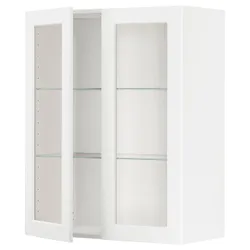 IKEA METOD(594.734.79) напівпансіон / 2 скляних двері, Enköping білий / ефект білого дерева