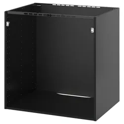 IKEA METOD(605.916.79) шафа для духовки/раковини, чорний сірий