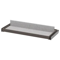IKEA KOMPLEMENT(394.369.92) висувний піддон з вставкою для взуття, темно-сірий/світло-сірий