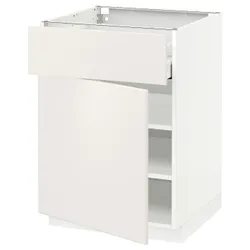 IKEA METOD / MAXIMERA(094.633.31) шафа stj szu / двер, білий / Veddinge білий