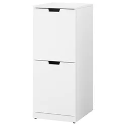 IKEA NORDLI(492.765.49) комод, 2 шухляди, білий