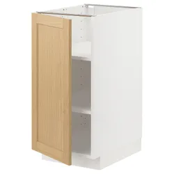 IKEA METOD(295.090.88) підлогова шафа/полиці, білий/Дуб Форсбака