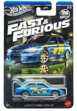 HOT WHEELS Silver Series Форсаж Графічний ремікс 2/5 Lancer Evolution JBY47