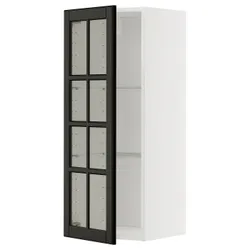 IKEA METOD(795.786.68) Повинен наполовину/скло, Biały/Bodbyn Black