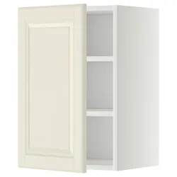 IKEA METOD(594.701.31) навісна шафа з полицями, білий / Bodbyn крем