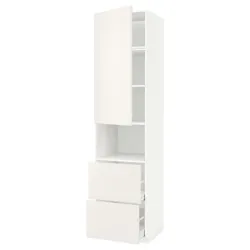 IKEA METOD / MAXIMERA(694.618.57) в мікродверній шафі / 2 шухляди, білий/Veddinge білий