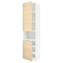 IKEA METOD(494.544.95) шоста висока мікро 2д / пол, білий/Askersund світлий попелястий малюнок
