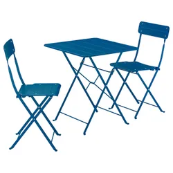 IKEA SUNDSÖ(095.730.23) стіл і 2 розкладні стільці, Зовнішній темно -темно -синій