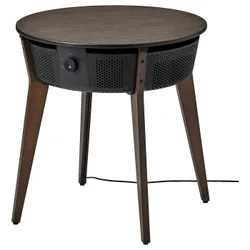 IKEA STARKVIND(805.019.51) стіл з очищувачем повітря, дубовий шпон морений / темно-коричневий