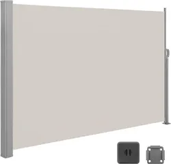 SONGMICS GSA200K02 200 х 300 см (В х Д), бічний маркіза для балкона та тераси, захист приватності, бічна штора, темно-коричневий