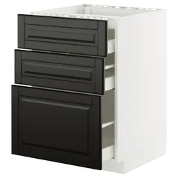 IKEA METOD / MAXIMERA(795.788.09) Sza st pl/3fr/3szu, Biały/Bodbyn Black