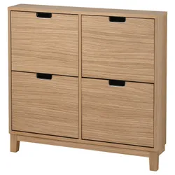 IKEA STÄLL(405.302.29) тумба для взуття, 4 відділення, дуб бл