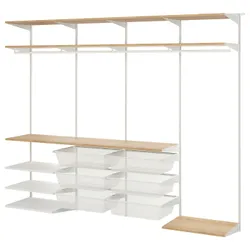 IKEA BOAXEL(195.758.18) комбінований гардероб, білий/дуб