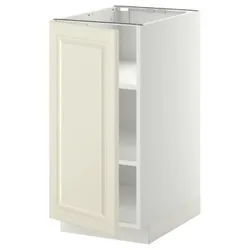 IKEA METOD (294.567.49) шафа ст/пол, білий / Bodbyn крем