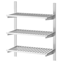 IKEA KUNGSFORS(593.083.33) підвісна штанга з полицями, нержавіюча сталь