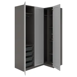 IKEA PAX / GULLABERG(996.026.05) кутовий гардероб, темно -сірий/сірий