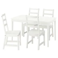 IKEA NÄSINGE / NORDVIKEN(396.026.32) Стіл та 4 стільці, білий/білий