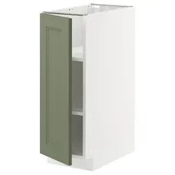 IKEA METOD(795.176.65) ST/полиці, Biały/axstad gria -green