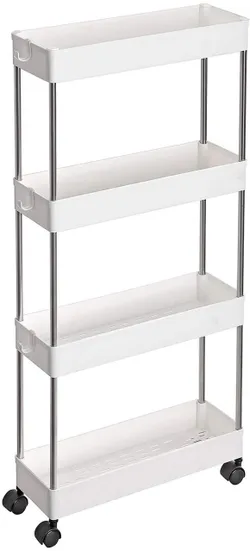 Коляска на колесах із 4 рівнями білих 86 см