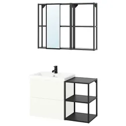 IKEA ENHET(295.475.61) ванна кімната, антрацит/білий