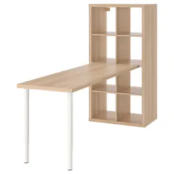 IKEA KALLAX / LAGKAPTEN(494.816.82) письмовий стіл, ефект білого/білого мореного дуба