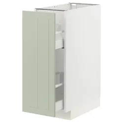 IKEA METOD / MAXIMERA(294.867.70) шафа ст/висувна внутр.обладнання, білий/Stensund світло-зелений