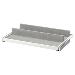IKEA KOMPLEMENT(893.321.00) висувний лоток з вставкою для взуття, білий / світло-сірий