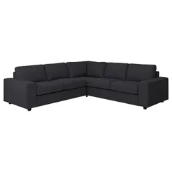 IKEA VIMLE(594.366.89) 4-місний кутовий диван, з широкими підлокітниками/Хілларед антрацит