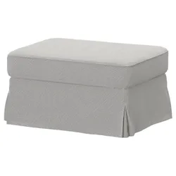 IKEA EKTORP(396.117.35) підніжка з місцем для зберігання, Таллміра чорна/біла