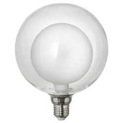 IKEA MOLNART(906.212.03) Світлодіодна лампочка E27 200 Люменів, Подвійна куля безбарвного скла