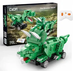 Конструктор електричний потяг Локомотив Динозавр T-Rex Tyrannosaurus Track Set Sound 1039 деталей