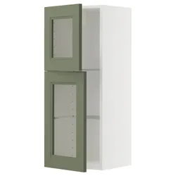 IKEA METOD(395.174.17) Sza wiello/2 gree drz, Biały/axstad gria -green