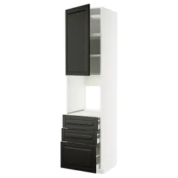 IKEA METOD / MAXIMERA(895.787.38) шафи wy n pek/drz/3 смоктати, Biały/Bodbyn Black
