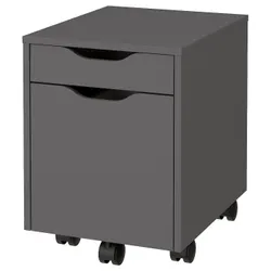 IKEA ALEX(095.826.64) скриня на колесах, темно -сірий/чорний