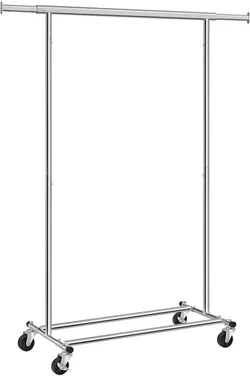 Мобільний одяг вішалка срібний хром 160 см