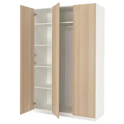 IKEA PAX / FORSAND(594.781.13) комбінований гардероб, ефект білого/білого мореного дуба