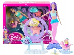 Набір для ляльки Барбі "Русалонька" "Догляд за маленькою русалкою" для дітей від 3 років HLC30